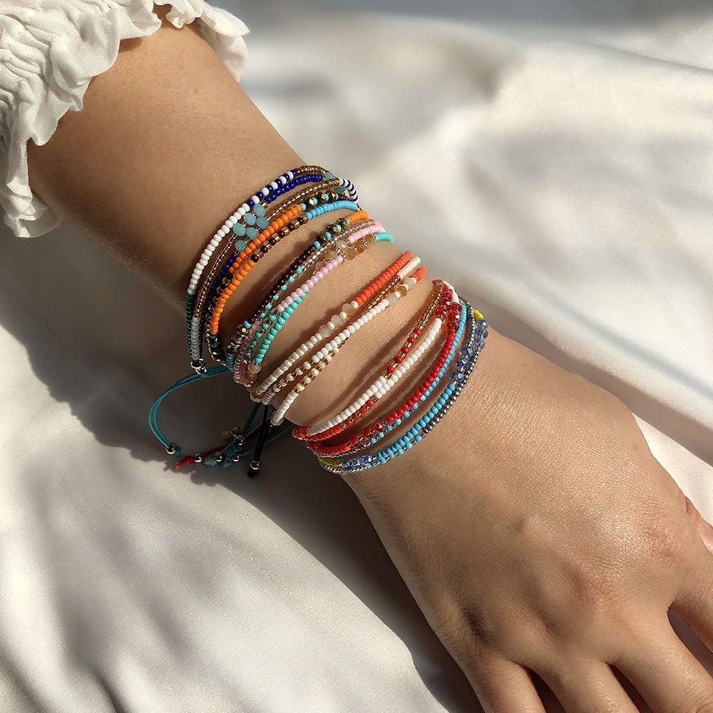 Hand catenary Bohemian Color women's DIY braided rope Handmade Beaded millet Pearl crystal National Style Bracelet, Golden;silver
Hand catenary Bohemian Color women's DIY braided rope Handmade Beaded millet Pearl crystal National Style Bracelet, Golden;silver