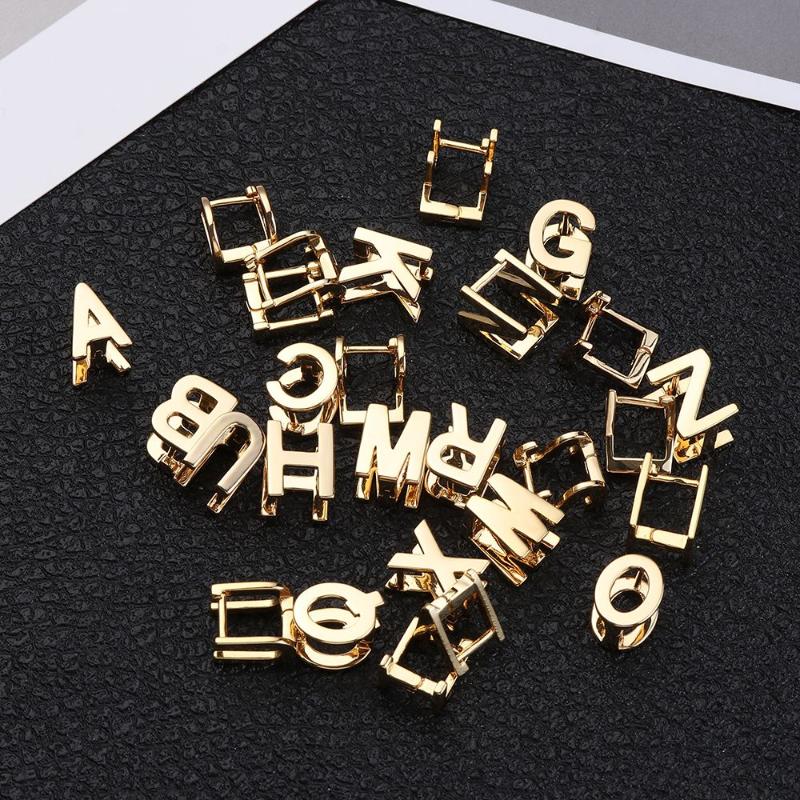 Stud 1 Pair Women Piercing Jewelry Copper Double-sided Letter A-Z Earrings Alphabet Fashion, Golden;silver
Stud 1 Pair Women Piercing Jewelry Copper Double-sided Letter A-Z Earrings Alphabet Fashion, Golden;silver