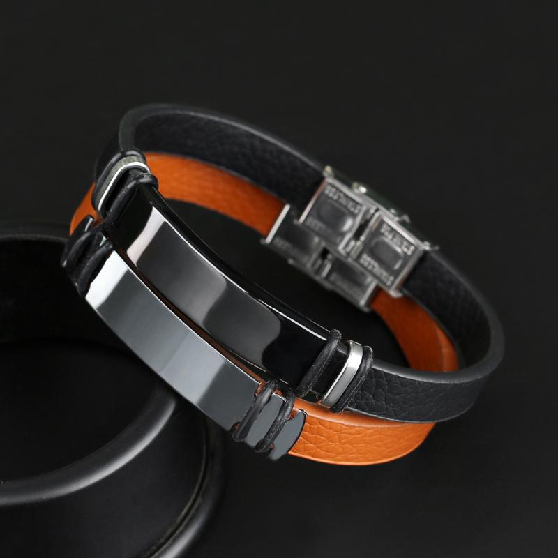Charm Bracelets 2021 Fashion Jewelry Vintage Black Brown Leather Women's Bracelet Stainless Steel Cuff, Golden;silver
Charm Bracelets 2021 Fashion Jewelry Vintage Black Brown Leather Women's Bracelet Stainless Steel Cuff, Golden;silver