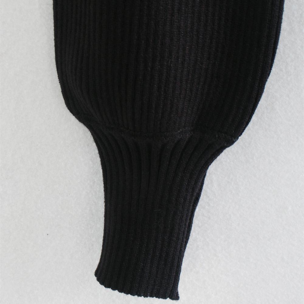 Casual Woman Black Turtleneck Short Kniteed Tops Fashion Ladies Autumn Long Sleeve Sweaters Female Chic Outerwears 210515