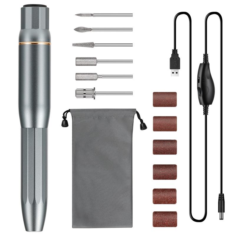 Nail Drill & Accessories 20000 RPM Electric Machine Mill Cutter Apparatus For Manicure Art Tools Gel Polish Grind Pedicure Files