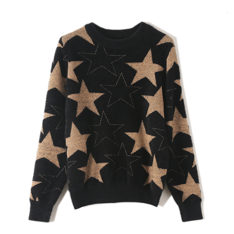 women's sweaters autumn winter black knited star cardigan sweater for woman clothes aethetic lounge wea pullover qsb9, White;black
women's sweaters autumn winter black knited star cardigan sweater for woman clothes aethetic lounge wea pullover qsb9, White;black