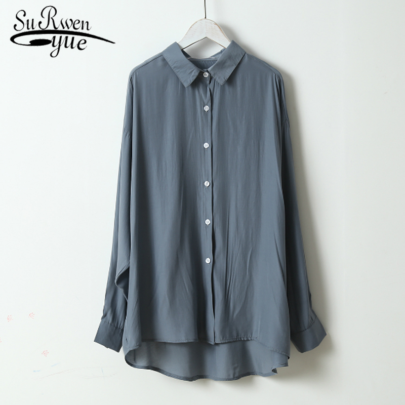 Fashion Long Sleeves Satin Blouse Shirt Solid Elegant Tops Vintage Femme Streetwear Clothing Women Spring 6718 50 210521, Black
Fashion Long Sleeves Satin Blouse Shirt Solid Elegant Tops Vintage Femme Streetwear Clothing Women Spring 6718 50 210521, Black