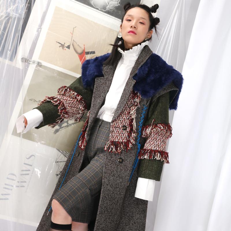 Women's Fur & Faux Spring Women Lapel Long Sleeve Hit Color Tassels Split Joint Woolen Coat Parkas Fashion Tide 2021, Black
Women's Fur & Faux Spring Women Lapel Long Sleeve Hit Color Tassels Split Joint Woolen Coat Parkas Fashion Tide 2021, Black