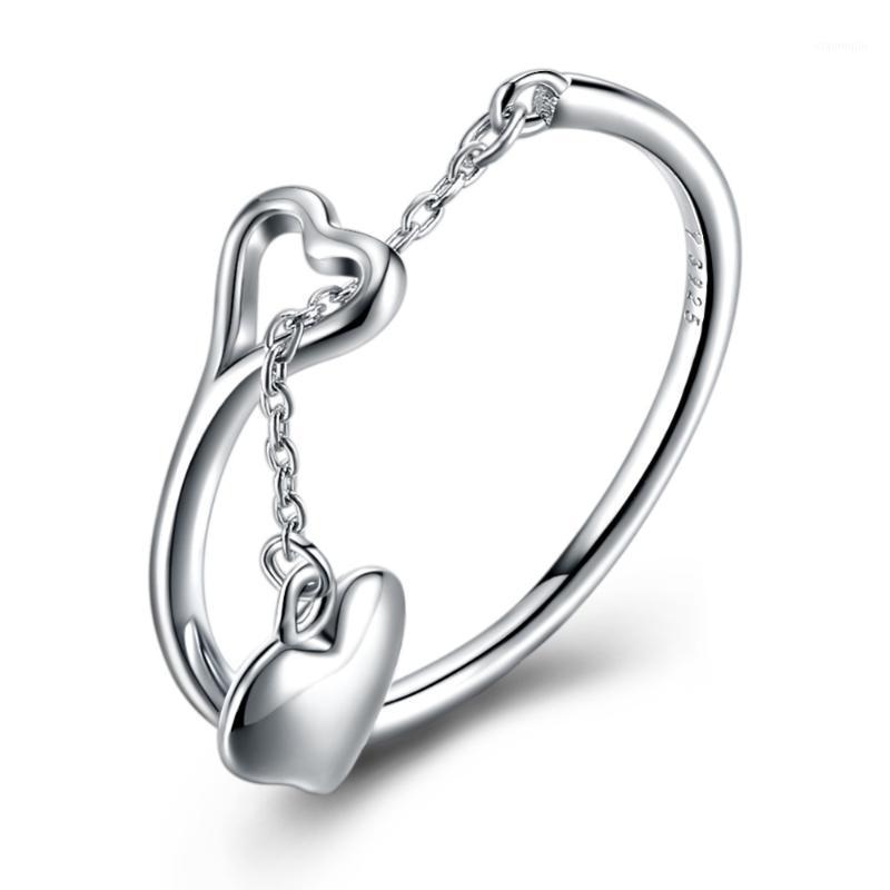 Cluster Rings Romantic Women 925 Sterling Silver White Gold Color Hollow Heart Charm For Lady Party Fine Jewelry Festival Gift
Cluster Rings Romantic Women 925 Sterling Silver White Gold Color Hollow Heart Charm For Lady Party Fine Jewelry Festival Gift