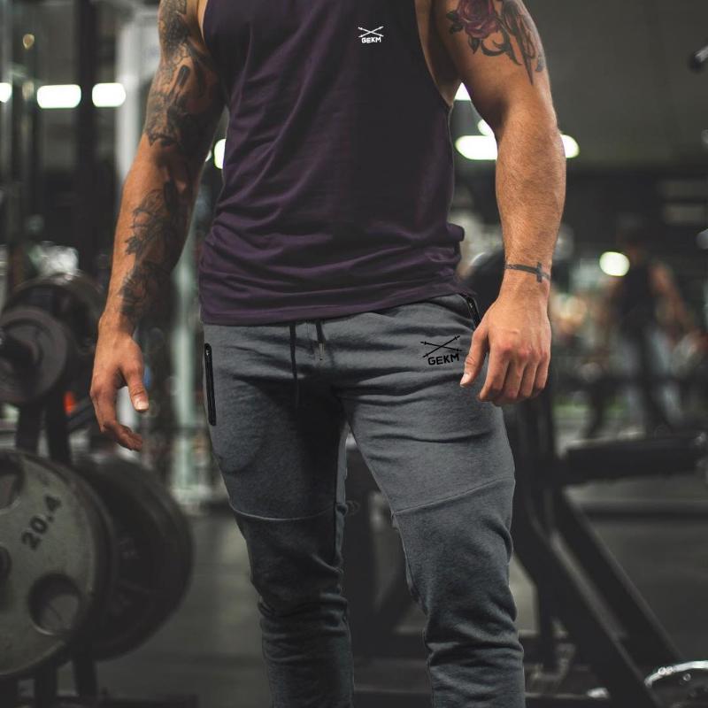 Joggers Pants Men Running Jogging Sweatpants Bodybuilding Training Cotton Sport Gym Fitness Trousers Sportswear Men's