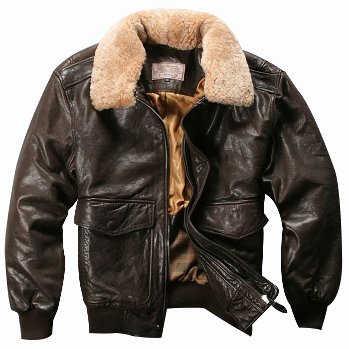 Genuine Flight Jackets Fur High Collar Real Leather Coats for Men Black Brown Sheepskin Coat Winter Bomber Jacket Male