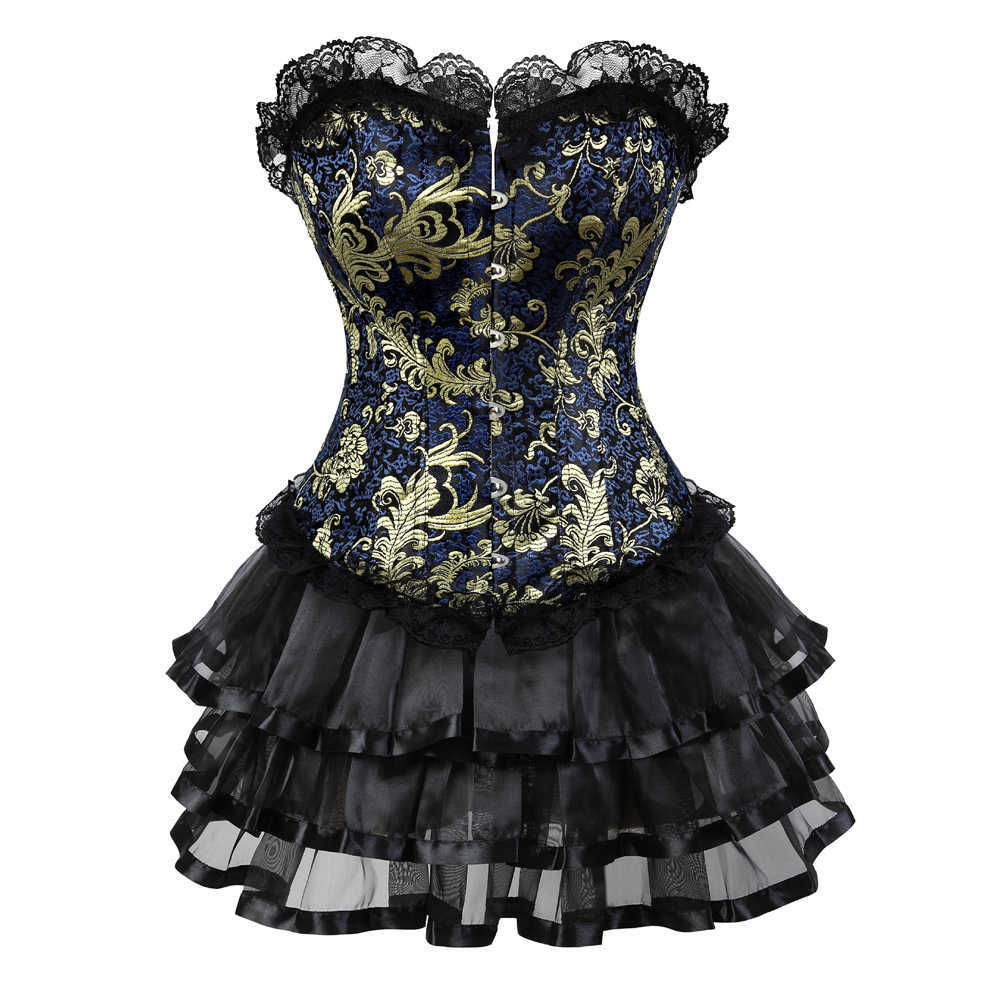 Corset Skirt for Women Steampunk Halloween Bustiers Dress Corselet Bodyshaper Lace Up Boned Classic Clubwear Carnival Costume, Pink
Corset Skirt for Women Steampunk Halloween Bustiers Dress Corselet Bodyshaper Lace Up Boned Classic Clubwear Carnival Costume, Pink