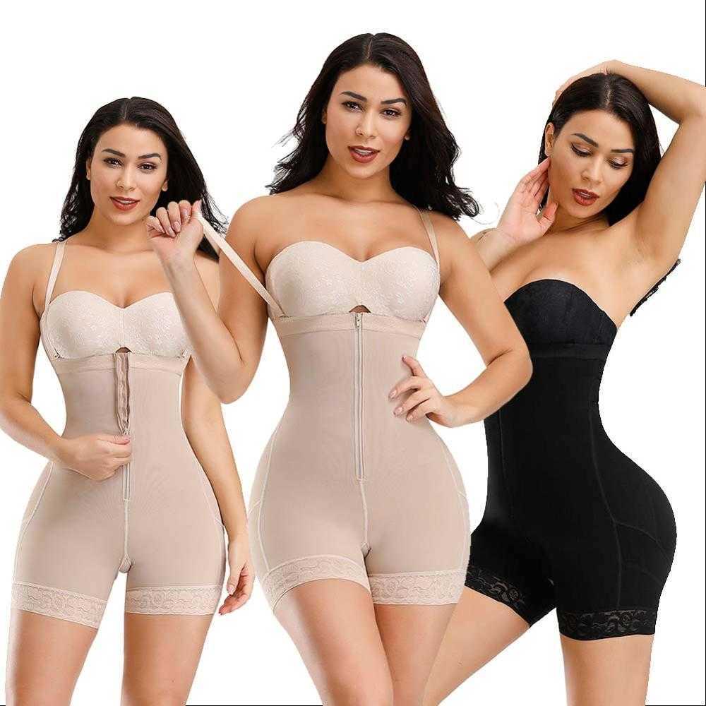 Lover Beauty Plus Size Shapewear Butt lifter Bodysuits Waist Trainer Corset Tummy Control Panties Women Postpartum Body Girdle T200824