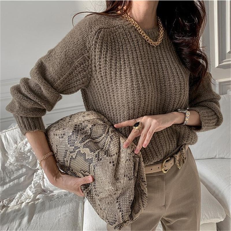 Women's Sweaters Autumn Winter Knit Sweater Women Oversize Fashion Solid Gray Long Sleeve Loose Pullovers Casual Thick O Neck Warm Top, White;black
Women's Sweaters Autumn Winter Knit Sweater Women Oversize Fashion Solid Gray Long Sleeve Loose Pullovers Casual Thick O Neck Warm Top, White;black