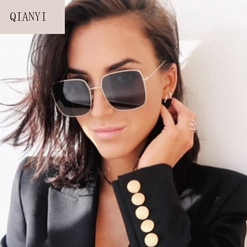 Classic Square Sunglasses for Women Retro Metal Big Frame Sun Glasses For Men Vintage Gradient
Classic Square Sunglasses for Women Retro Metal Big Frame Sun Glasses For Men Vintage Gradient
