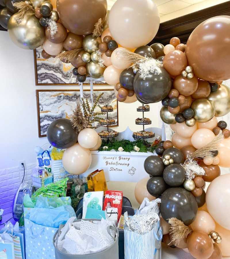 Party Decoration 102pcs/lot Coffee Brown Balloons Arch Kit Skin Color Latex Garland Baby Shower Supplies Backdrop Wedding Decor