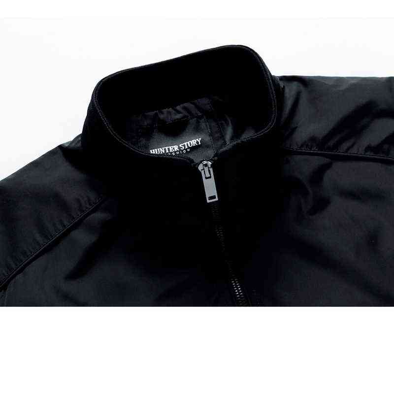 AIOPESON Autumn Winter Men's windbreaker Jackets Sports Casual Business Solid Simple Slim Fit s Jacket Clothing 211110
