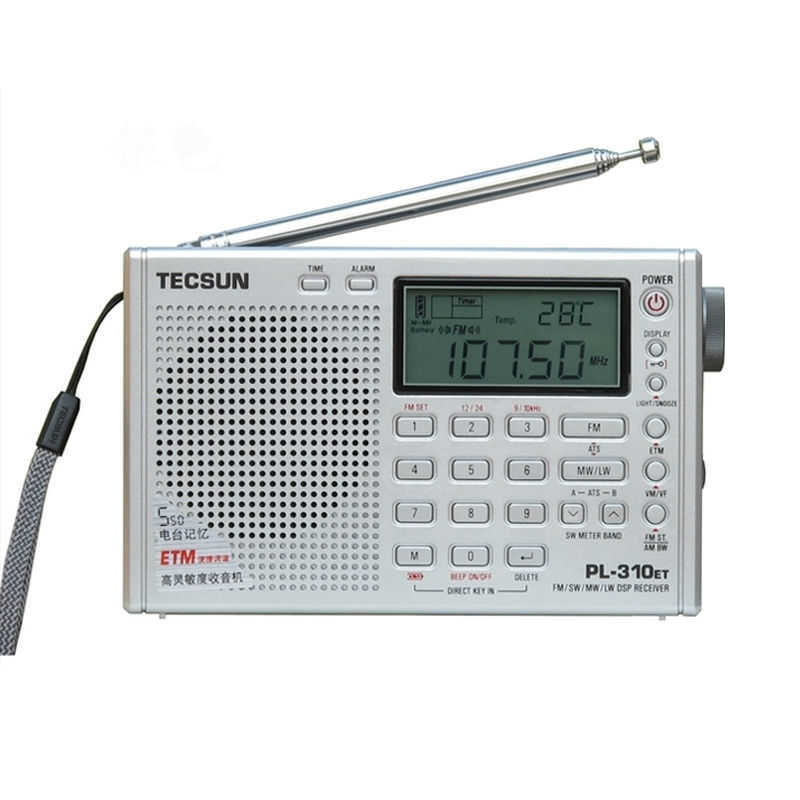 Tecsun PL-310ET Full Radio Digital Demodulator FM/AM/SW/LW Stereo Portable For English Russian User 210625