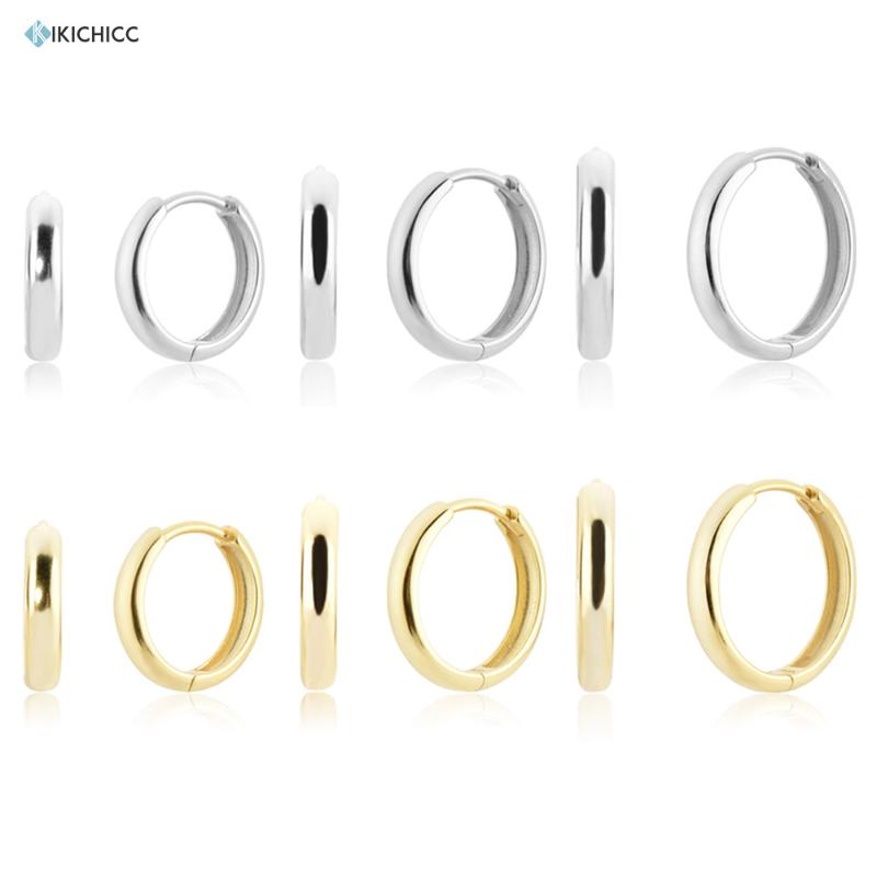 Hoop & Huggie KIKICHICC 925 Sterling Silver 12mm 14mm 16mm Plain Huggies Loops Hoops Piercing Pendiente Women Earring 2021 Wedding Gift
Hoop & Huggie KIKICHICC 925 Sterling Silver 12mm 14mm 16mm Plain Huggies Loops Hoops Piercing Pendiente Women Earring 2021 Wedding Gift