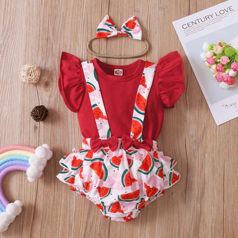 Clothing Sets Toddler Baby Girls Summer Solid Tops+watermelon Printed Suspender Shorts Outfits Vestidos De Verano Dziewczyna Zestawy, White
Clothing Sets Toddler Baby Girls Summer Solid Tops+watermelon Printed Suspender Shorts Outfits Vestidos De Verano Dziewczyna Zestawy, White