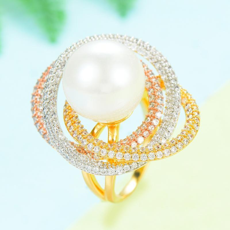 Wedding Rings KellyBola Morocco Luxury Cross Lines Big Pearl Ring For Women Cubic Zircon Finger Bohemian Dubai Jewelry Bridal1
Wedding Rings KellyBola Morocco Luxury Cross Lines Big Pearl Ring For Women Cubic Zircon Finger Bohemian Dubai Jewelry Bridal1