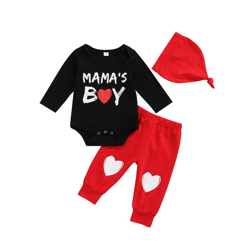 Clothing Sets 3Pcs Baby Boys Valentine's Day Outfits, Letter Print Long-Sleeve Romper + Heart Pants Hat For Toddler, 0-18 Months, White
Clothing Sets 3Pcs Baby Boys Valentine's Day Outfits, Letter Print Long-Sleeve Romper + Heart Pants Hat For Toddler, 0-18 Months, White