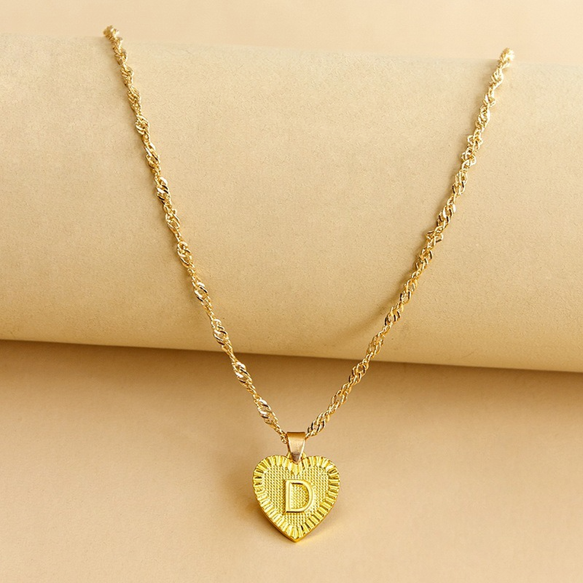 26 English Initial Necklace Gold chains Letter Heart pendant necklaces for women fashion jewlry gift will and sandy
26 English Initial Necklace Gold chains Letter Heart pendant necklaces for women fashion jewlry gift will and sandy