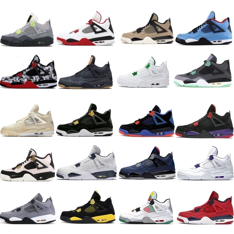 Jumpman 4 4s Basketball shoes Metallic Purple Red Green Bred Splatter Black Cat sneakers Size 40-47
Jumpman 4 4s Basketball shoes Metallic Purple Red Green Bred Splatter Black Cat sneakers Size 40-47