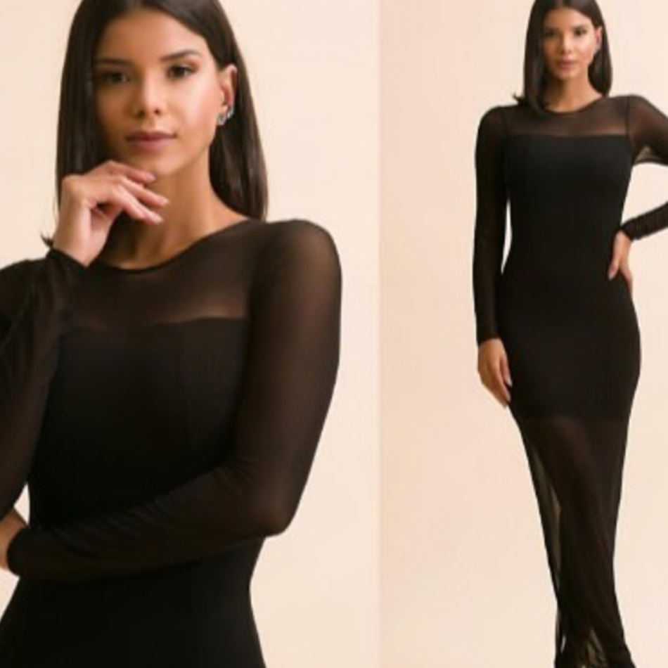 Summer Women Long Sleeve Rayon Bandage Club Dress Sexy Black Lace O Neck Celebrity Evening Runway Party Maxi Dresses 210423