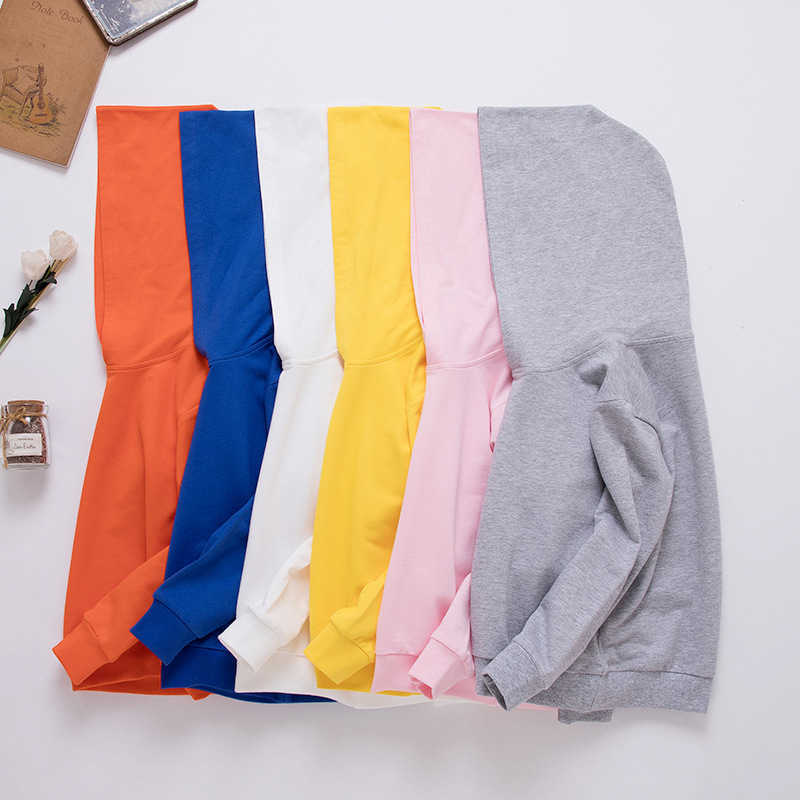 9 Colors Autumn Early Winter Coat Toddler Baby Kids Boys Girls Clothes Hooded Solid Plain Hoodie Sweatshirt Tops 211110