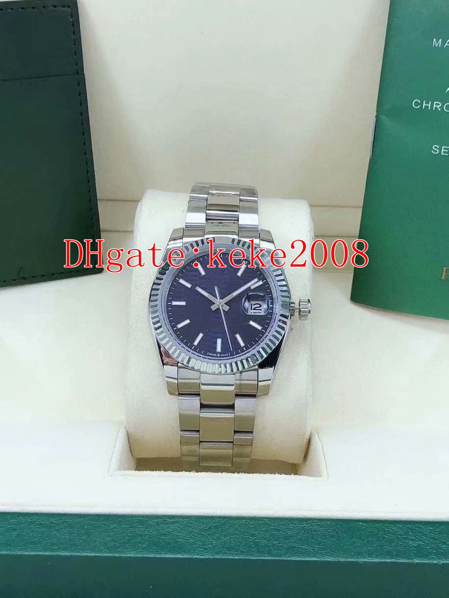 Excellent men watches Wristwatches 126234 36mm Blue Pit pattern Dial Stainless Steel Oyster bracelet 2813 Movement Automatic mechanical Mens Watch, No box papers
Excellent men watches Wristwatches 126234 36mm Blue Pit pattern Dial Stainless Steel Oyster bracelet 2813 Movement Automatic mechanical Mens Watch, No box papers