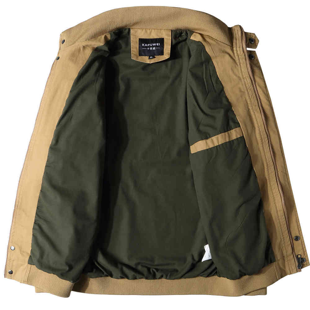 Casual Men's Jacket Spring Army Military Jacket Men Coats Winter Male Outerwear Autumn Overcoat Khaki M-6XL JK18011 210518