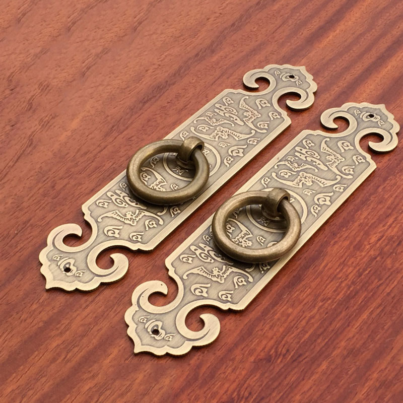 Chinese antique simple drawer knob furniture door handle hardware wardrobe cabinet shoe closet cone pull