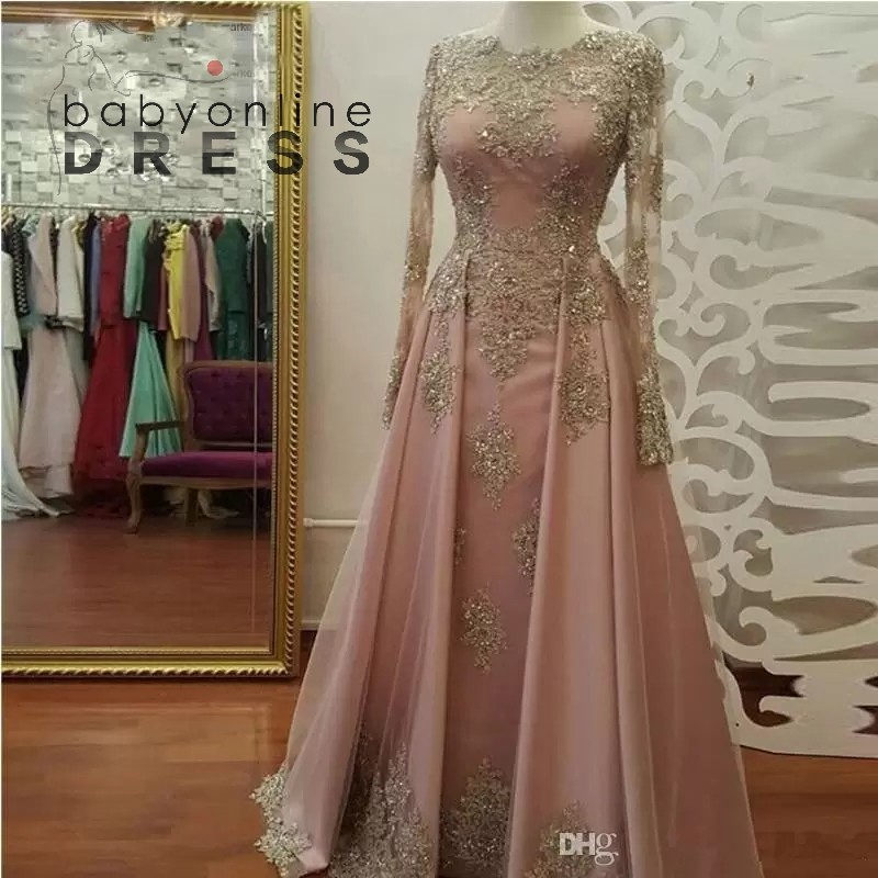 Elegant Arabic Long Sleeves Lace A Line Evening Dresses Sheer Lace Applique Beaded Floor Length Formal Party Prom Gowns, Same as picture
Elegant Arabic Long Sleeves Lace A Line Evening Dresses Sheer Lace Applique Beaded Floor Length Formal Party Prom Gowns, Same as picture