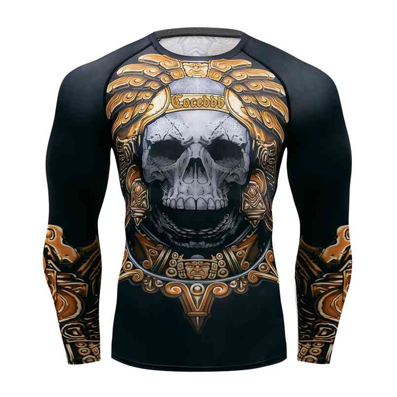 Men's Fitness T Shirt Quick Dry Compression Sport - Men Running Gym ops 3D Skull Print MMA Aztec SPARA t shirt 210721
Men's Fitness T Shirt Quick Dry Compression Sport - Men Running Gym ops 3D Skull Print MMA Aztec SPARA t shirt 210721
