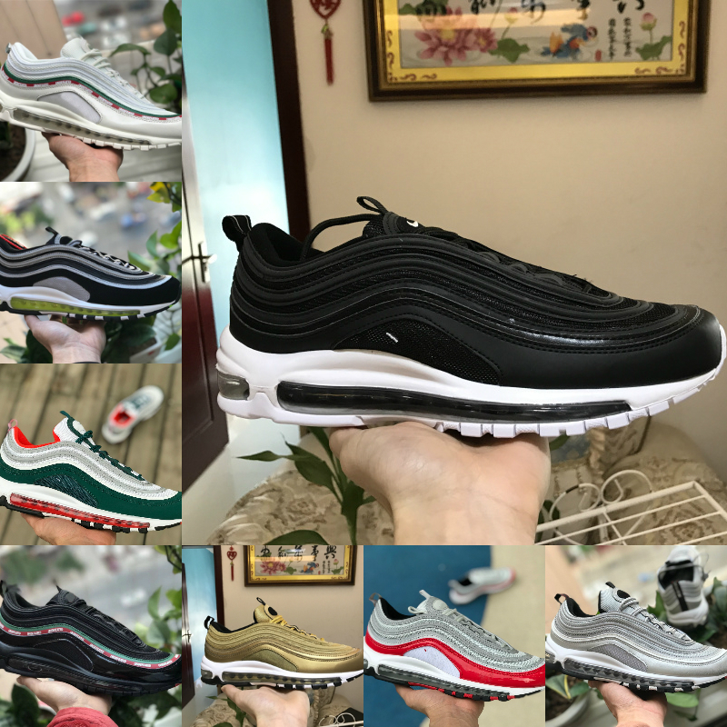 Sell 2021 New Triple White 97 OG X Mens Outdoor Running Shoes UNDEFEATED Black Sliver Bullet Metalic Gold Olive Men Women Sports Sneakers K9, S1001
Sell 2021 New Triple White 97 OG X Mens Outdoor Running Shoes UNDEFEATED Black Sliver Bullet Metalic Gold Olive Men Women Sports Sneakers K9, S1001