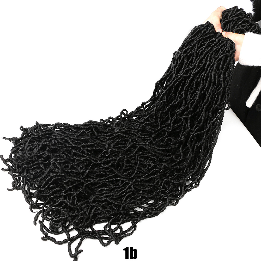 Nu Locs Curly Crochet Braiding Hair 18/24 Inch Top Selling Ombre Soft Goddess Faux Locs 90g/pcs Synthetic Hair Extension BS25, 4#
Nu Locs Curly Crochet Braiding Hair 18/24 Inch Top Selling Ombre Soft Goddess Faux Locs 90g/pcs Synthetic Hair Extension BS25, 4#