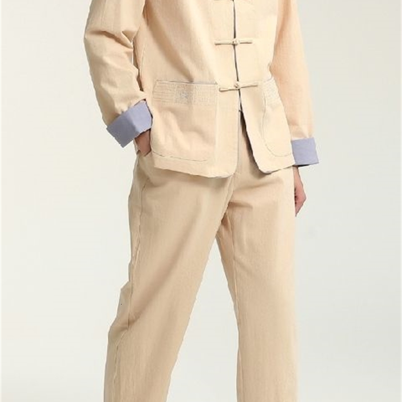 wing chun kung fu clothes suit Cotton&linen men tang suits lay tai chi suit IP MAN uniforms clothing BLUE/BEIGE