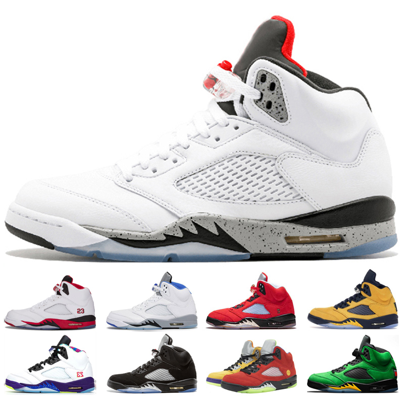 Mens Basketball Shoes 5s Hyper Royal Metallic Silver Island Green Trophy Room Ice Blue Fire Red Light Aqua men Trainers Sports Sneakers, White cement
Mens Basketball Shoes 5s Hyper Royal Metallic Silver Island Green Trophy Room Ice Blue Fire Red Light Aqua men Trainers Sports Sneakers, White cement
