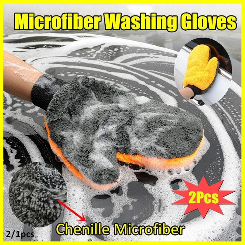 Five Fingers Gloves 2Pcs Car Washing Cleaning Tool Drying Ultrafine Fiber Coral Fleece Washable Soft And Thick Care, Blue;gray
Five Fingers Gloves 2Pcs Car Washing Cleaning Tool Drying Ultrafine Fiber Coral Fleece Washable Soft And Thick Care, Blue;gray
