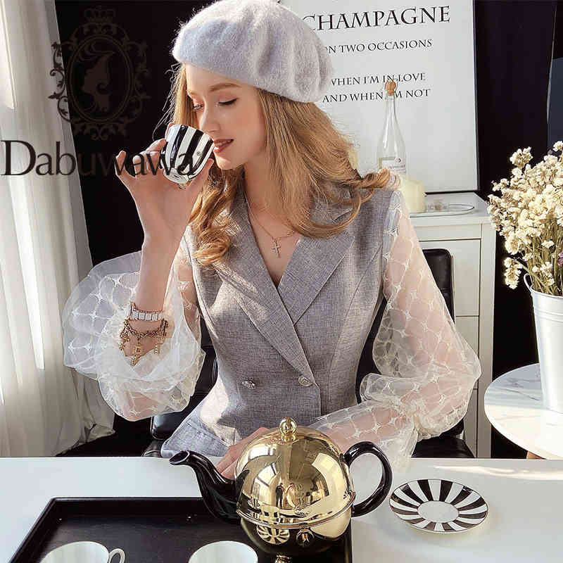 Dabuwawa Vintage Gray A-Line Mesh Ruffle Sleeve Dress Women Spring Summer Elegant Dresses Ladies Double Breasted DO1ADR015 210520
Dabuwawa Vintage Gray A-Line Mesh Ruffle Sleeve Dress Women Spring Summer Elegant Dresses Ladies Double Breasted DO1ADR015 210520