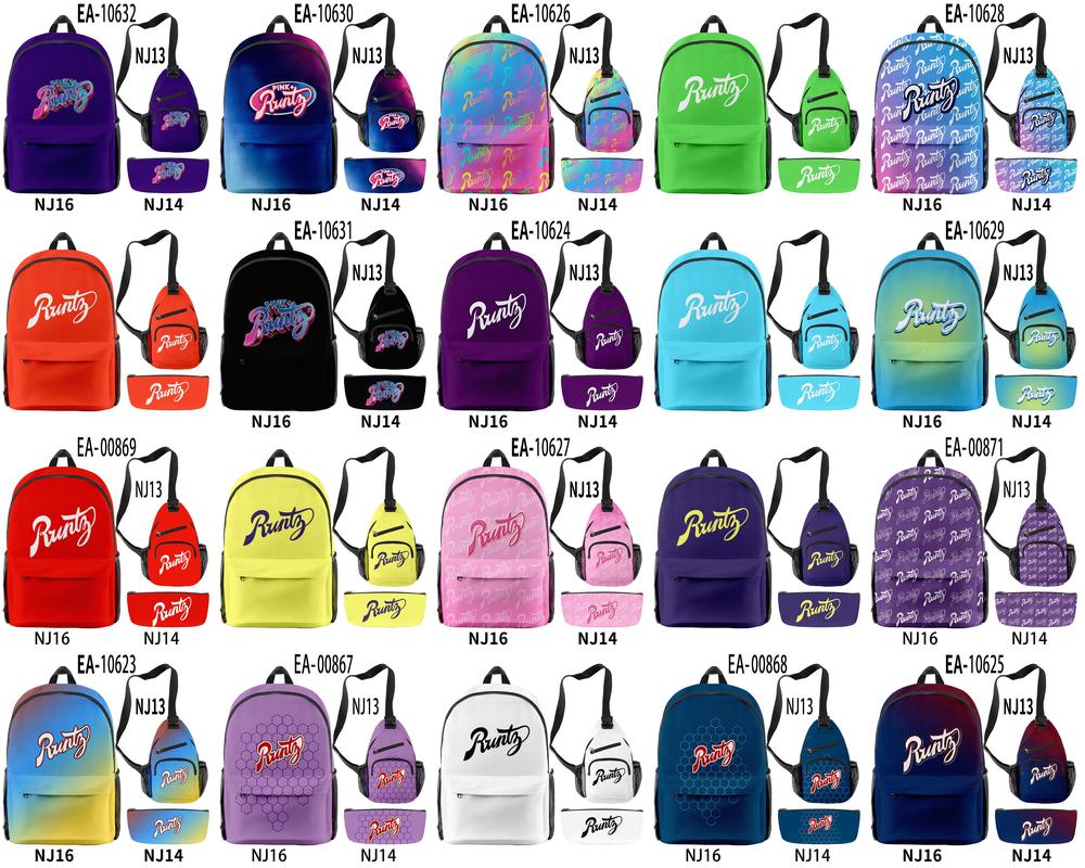 Runtz 3d Backpacks 3pcs/set Durable Soft Handle Blue Shoulder Bags Purple Yellow Brown Notebook For Women Mens Blanket Roll jllPUF
Runtz 3d Backpacks 3pcs/set Durable Soft Handle Blue Shoulder Bags Purple Yellow Brown Notebook For Women Mens Blanket Roll jllPUF