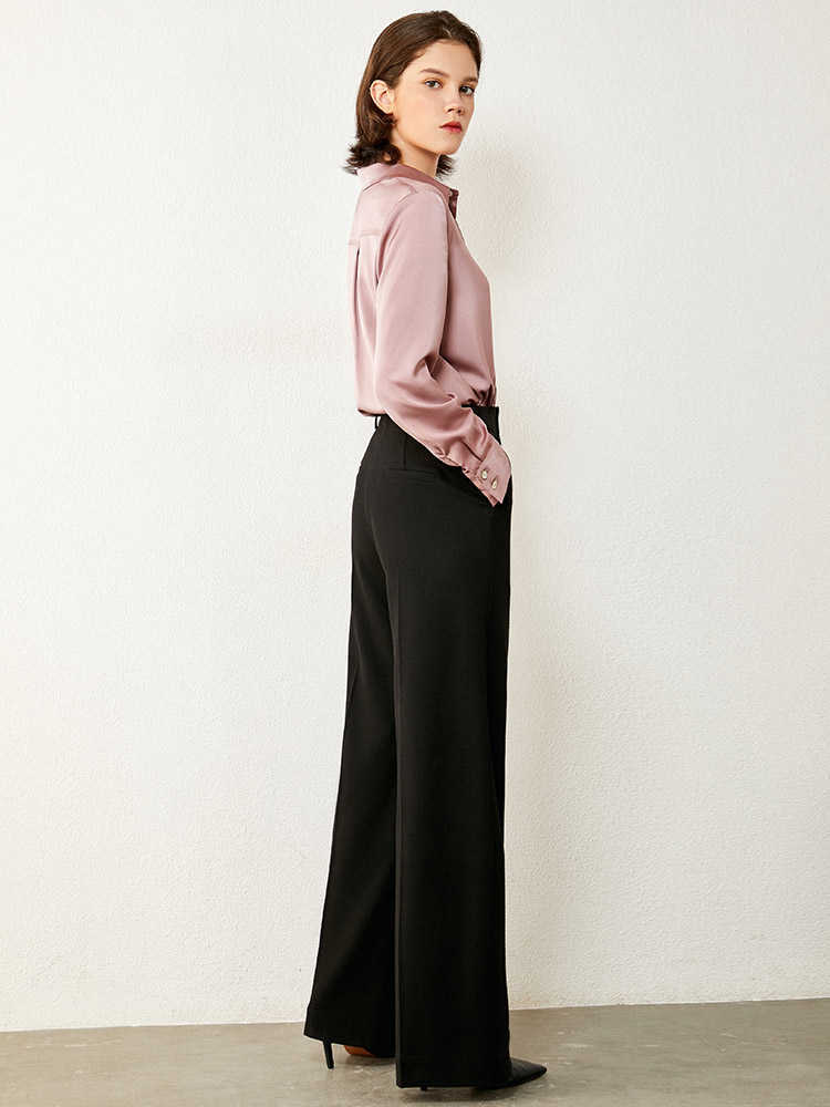 Minimalism Autumn Winter Fashion OLstyle Woman Pants Causal Solid High Waist Loose Female 12040647 210527