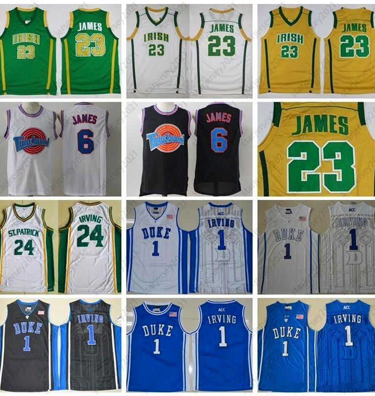 St Vincent Mary High School Irish LeBron 23 James Basketball Jerseys White Green Patrick Kyrie Irving Jersey Tune Squad Duke Blue Devils shirt Wear, Black;red
St Vincent Mary High School Irish LeBron 23 James Basketball Jerseys White Green Patrick Kyrie Irving Jersey Tune Squad Duke Blue Devils shirt Wear, Black;red