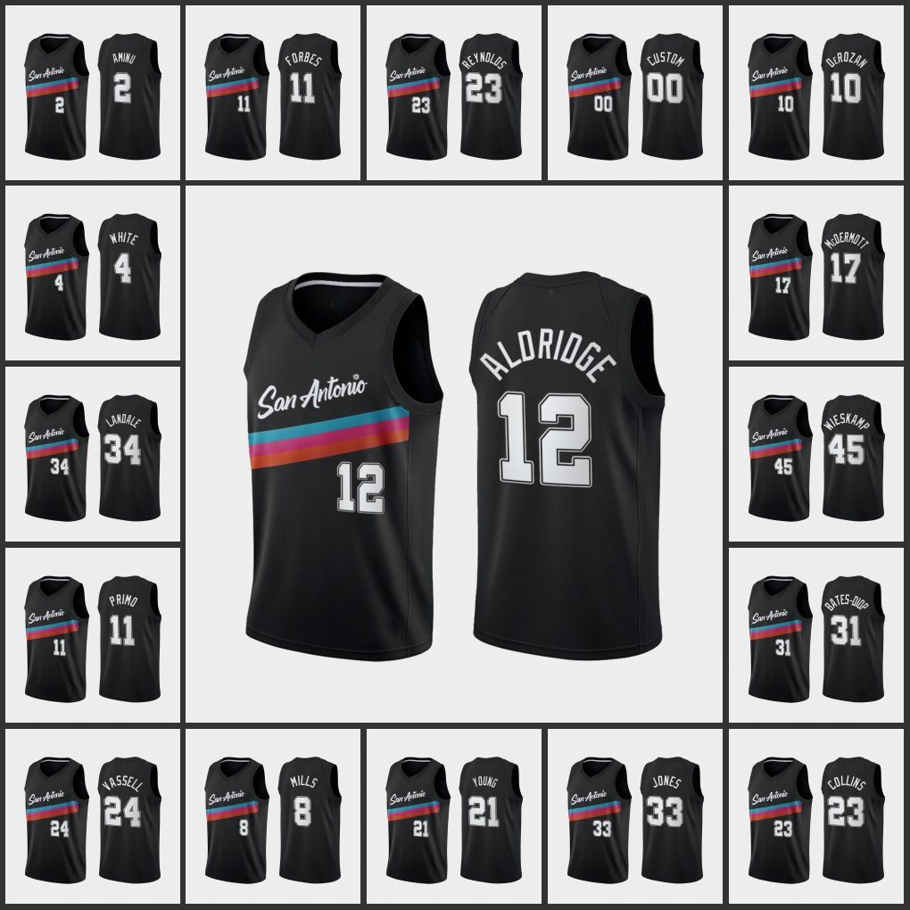 San Antonio's Spurs's Men Joe Wieskamp DeMar DeRozan Derrick White Bryn Forbes Patty Mills Custom's City's Edition Fiest, Black;red
San Antonio's Spurs's Men Joe Wieskamp DeMar DeRozan Derrick White Bryn Forbes Patty Mills Custom's City's Edition Fiest, Black;red