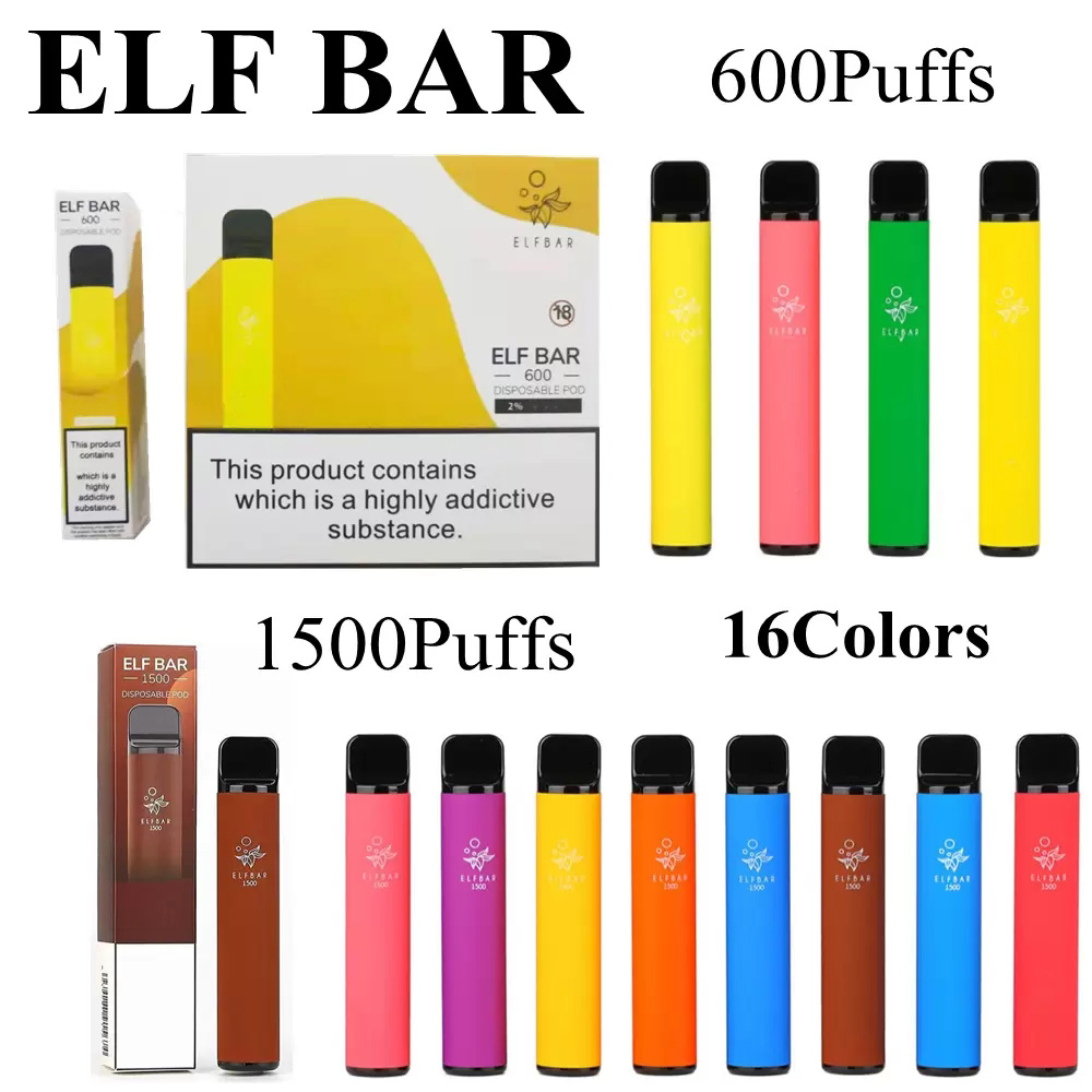 ELF BAR 1500 Puffs 850mAh Disposable Battery Vape Pen E Cigarette 600 Puff Adjustable Vaporizer With 16 Colors VS Puff Plus Bang XXL Device Bang XXL Puff Plus Device
ELF BAR 1500 Puffs 850mAh Disposable Battery Vape Pen E Cigarette 600 Puff Adjustable Vaporizer With 16 Colors VS Puff Plus Bang XXL Device Bang XXL Puff Plus Device