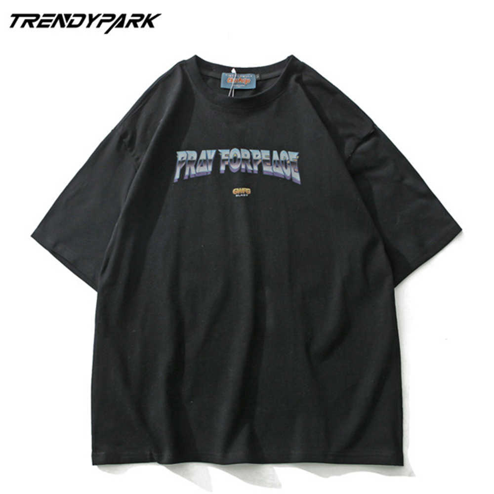 Men's T-shirt Summer Short Sleeve Mushroom Cloud Hip Hop Oversized Cotton Casual Harajuku Streetwear Top Tshirts Clothing 210601