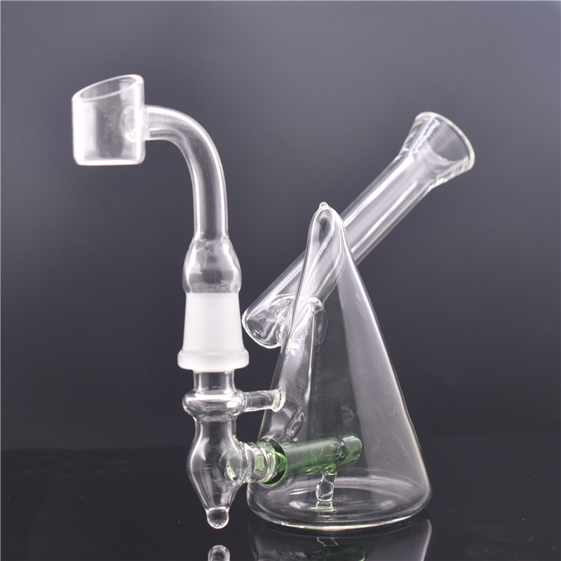 Mini Triangle Glass Bong with 14mm male glass oil burner pipe Thick Pyrex Beaker Bongs Recycler Dab Rigs with banger nail 1pcs
Mini Triangle Glass Bong with 14mm male glass oil burner pipe Thick Pyrex Beaker Bongs Recycler Dab Rigs with banger nail 1pcs