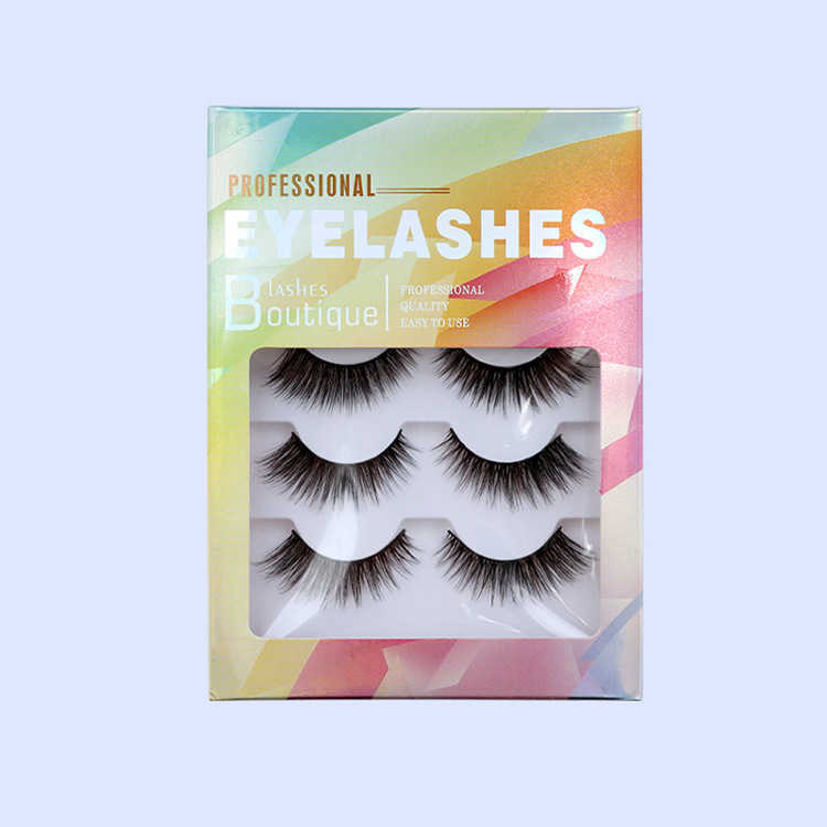 New 5 Pairs 3D Chemical Fiber Natural Long Thick Hair False Eyelashes Wispy Eye Lashes Beauty Makeup Extension Tools