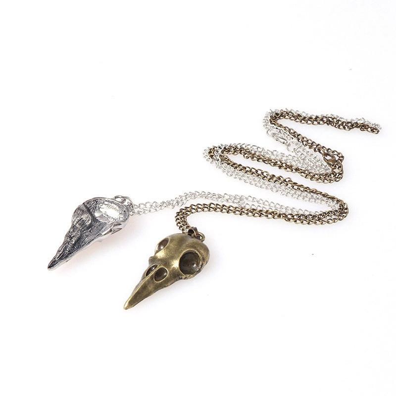Pendant Necklaces Fashion Vintage Punk Jewelry Crow Skull Necklace Hip Hop Personality Accessories, Silver
Pendant Necklaces Fashion Vintage Punk Jewelry Crow Skull Necklace Hip Hop Personality Accessories, Silver