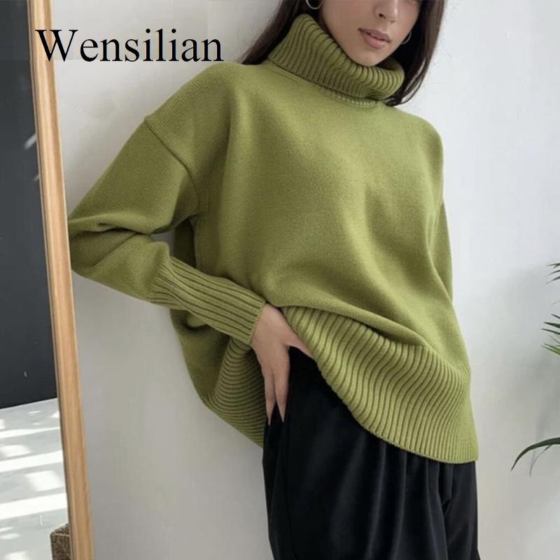 Women' Sweaters Turtleneck Sweater Cashmere Winter Cloth Women 2021 Elegant Thick Warm Female Pullover Loose Basic Jumper Knitted, Green
Women' Sweaters Turtleneck Sweater Cashmere Winter Cloth Women 2021 Elegant Thick Warm Female Pullover Loose Basic Jumper Knitted, Green