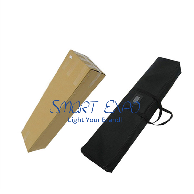 Outdoor Barricade Banner Advertising Display with Strong Heavy Steel Feet Double Tension Fabric Printing Graphics Portable Carry Bag