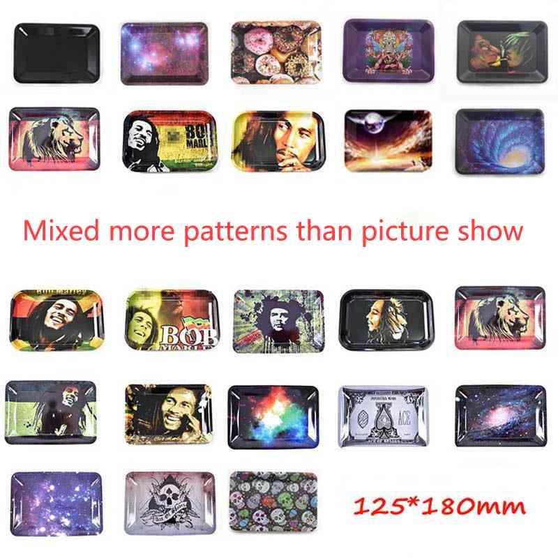 18*12.5*1.5cm metal rolling trays Bob Marley for smoking pipes papers mix patterns tabacco tray
18*12.5*1.5cm metal rolling trays Bob Marley for smoking pipes papers mix patterns tabacco tray