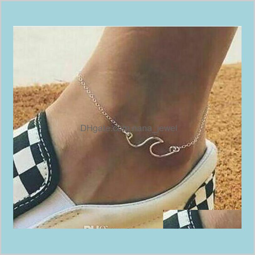 Women Silver Wave Charms Chain Ankle Anklet Bracelet Barefoot Sandal Beach Foot Jewelry Edess Rrvx5, Red;blue
Women Silver Wave Charms Chain Ankle Anklet Bracelet Barefoot Sandal Beach Foot Jewelry Edess Rrvx5, Red;blue